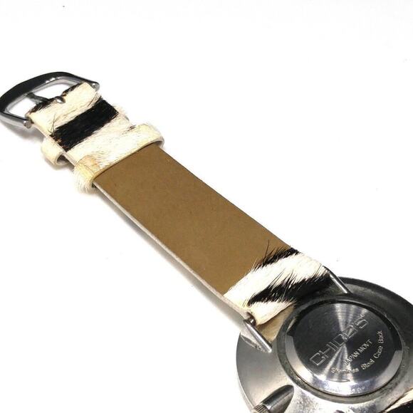 Chico's Animal Print Leather Watch, White Face, Animal Print Band, 9 Inches - Picture 10 of 11